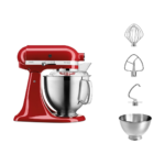 Kitchenaid  Artisan Premium - Planetaria con testa reclinabile 4,8 L - Colore: rosso imperiale - Mod. 5KSM185PSEER - immagine 2