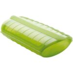 LEKUE' ASTUCCIO DA COTTURA IN SILICONE VERDE CON GRIGLIA