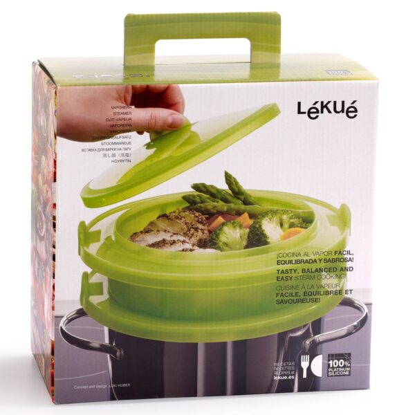 LEKUE' VAPORIERA / CUOCIVAPORE PICCOLO IN SILICONE