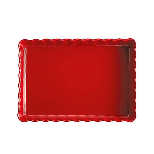 tortiera rettangolare rossa Emile Henry tortiera rettangolare – colore Grand Cru - immagine 1