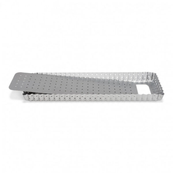 PATISSE - Tortiera Rettangolare per Crostata e Quiche forata Linea Silver-Top - 32 x 22 - immagine 1