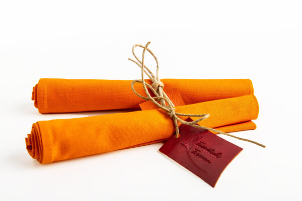 Tovagliolo in cotone - Arancio - immagine 1
