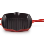 Le Creuset Bistecchiera Skillet quadrata Evolution in ghisa vetrificata colore ciliegia