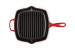 Le Creuset Bistecchiera Skillet quadrata Evolution in ghisa vetrificata colore ciliegia - immagine 2