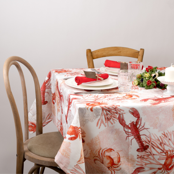 Tovaglia Antimacchia “Corallo Rosso” - immagine 1