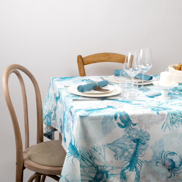 Tovaglia Antimacchia “Corallo Blu” - immagine 1