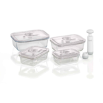 Caso VacuBoxx E-Set (4 contenitori, rettangolari)
