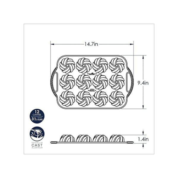 Nordic Ware 75th anniversary Mini Bundt - immagine 3