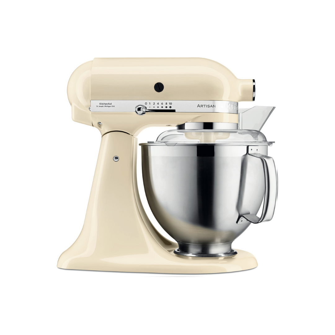 Progetto senza titolo(123) Kitchenaid Artisan Premium - Planetaria con testa reclinabile 4,8 L - Colore: crema - Mod. 55KSM185PSEAC - immagine 1