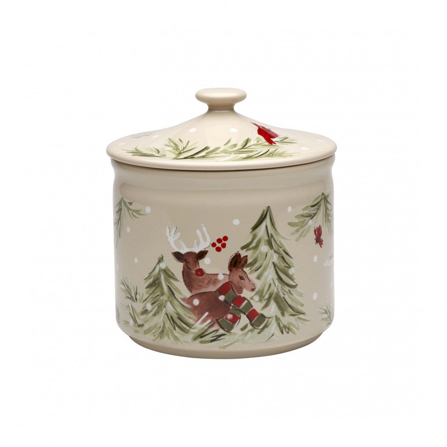 biscottiera Casafina - Biscottiera con Rudolph la renna - immagine 1