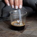 Simple Day - Set 4 bicchierini espresso, Happy in bianco - immagine 2