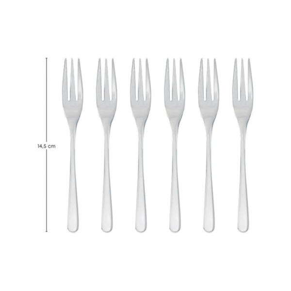 Sambonet - Set di 6 Forchette da Dessert - Acciaio inox - immagine 4
