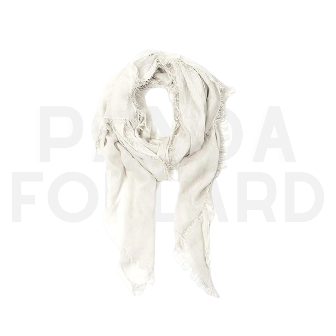 Panda foulard bianco - 100% Bamboo - immagine 1