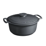 Emile Henry - Sublime, cocotte tonda 5,8 lt - Graphite