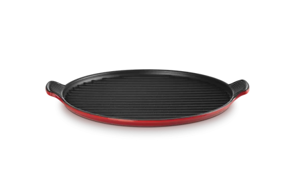Le Creuset - Grill rotondo XL in ghisa vetrificata colore ciliegia - immagine 4