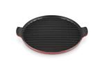 Le Creuset - Grill rotondo XL in ghisa vetrificata colore ciliegia