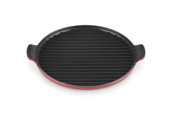 Le Creuset - Grill rotondo XL in ghisa vetrificata colore ciliegia - immagine 1