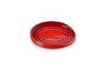 Le creuset - Poggia mestolo ovale in gres vetrificato colore ciliegia