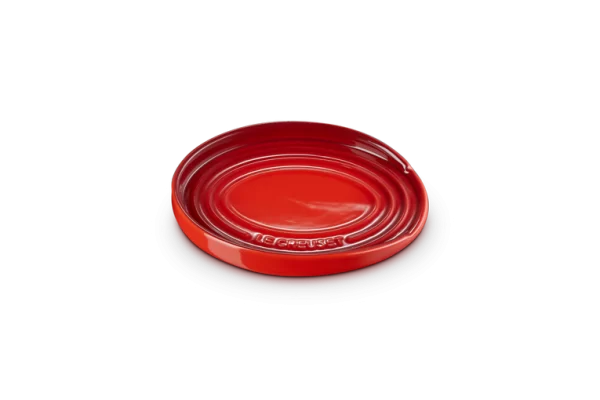 Le creuset - Poggia mestolo ovale in gres vetrificato colore ciliegia - immagine 1