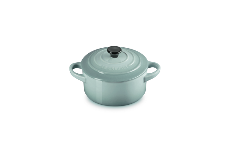 Le creuset - Mini cocotte rotonda in gres vetrificato colore sea salt - immagine 1