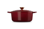 Le Creuset Cocotte rotonda Evolution in ghisa vetrificata Ø 26 colore rhone - immagine 2