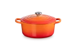 Le Creuset Cocotte rotonda Evolution in ghisa vetrificata Ø 22 colore arancio - immagine 6