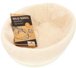 BIRKMANN - Laib & Seele - Cestino da lievitazione ovale con rivestimento in cotone - Dimensioni 24,5x18,5x9 cm