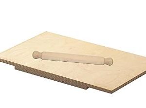 LA SPIANATOIA ITALIANA - Spianatoia in legno con mattarello - Dimensioni 90x55cm